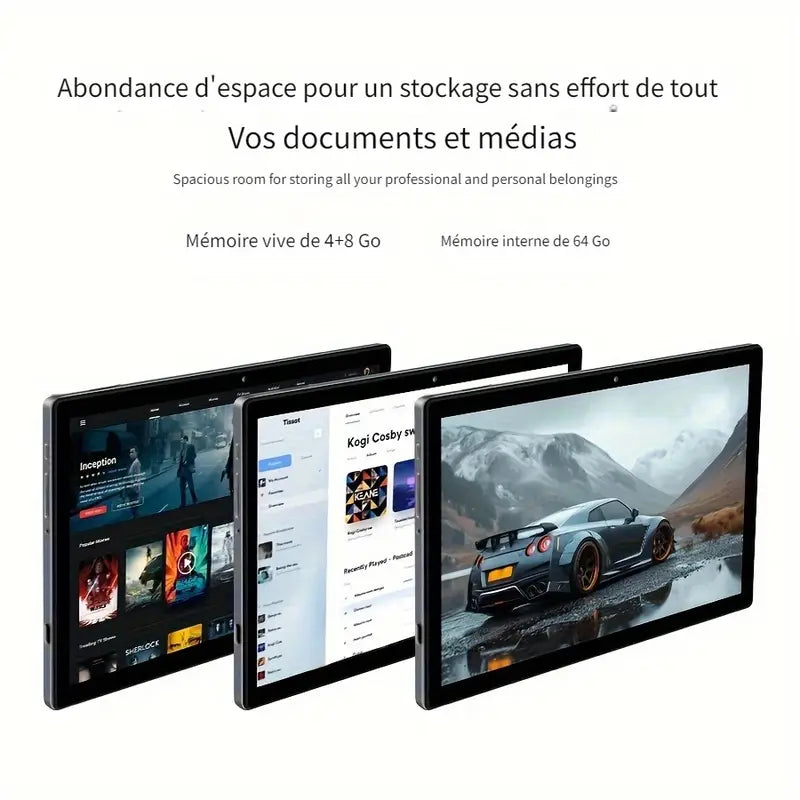 Tablette Android 12 RAM 10.1"