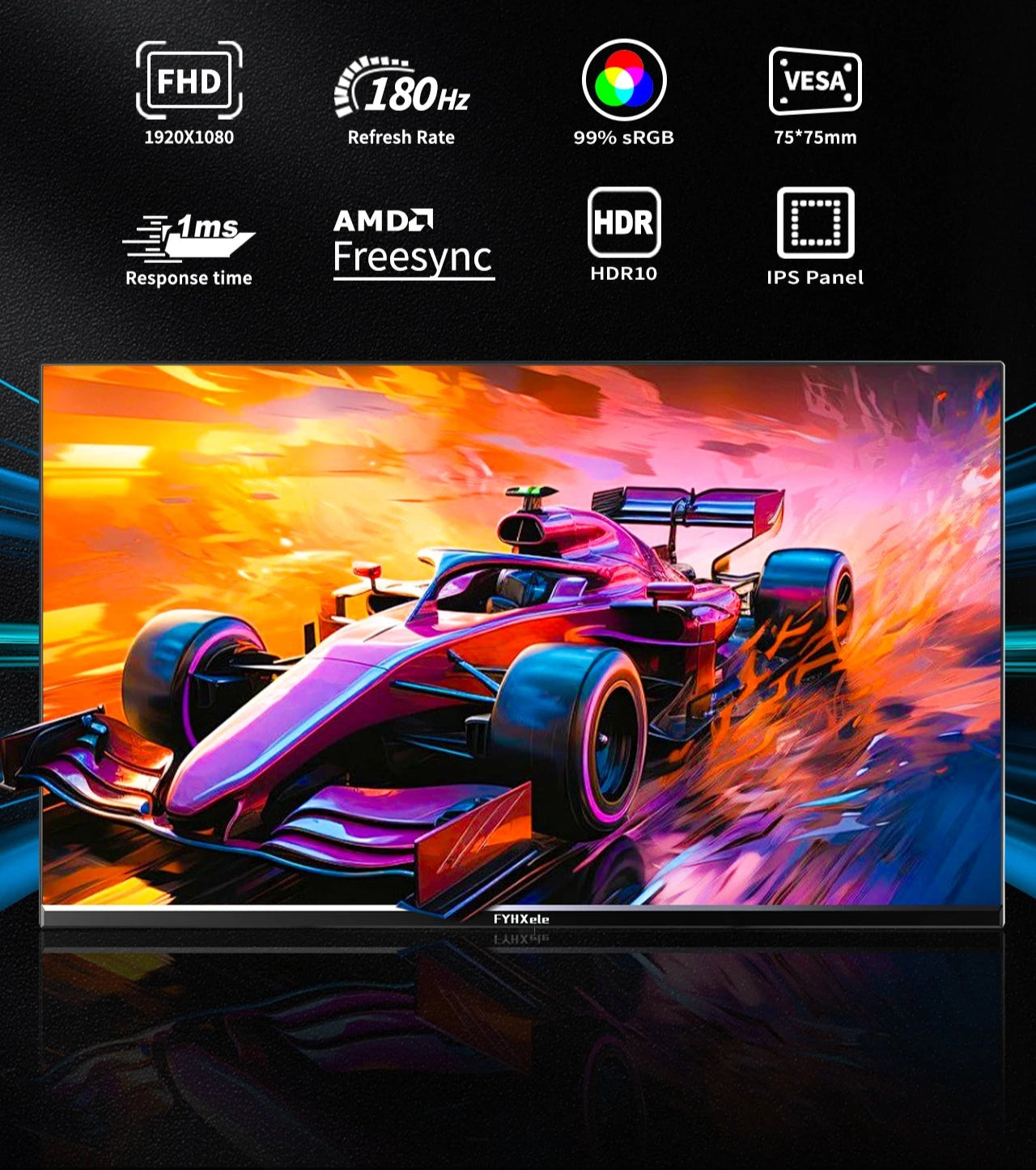 Écran Gaming 24" FHD 180Hz