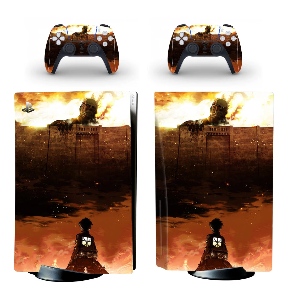 Cover Console et Manettes – Attaque des Titans