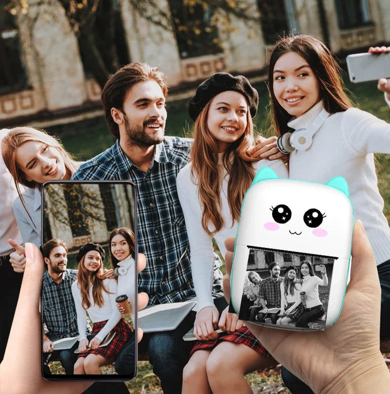 Imprimante Photo Bluetooth Noir et Blanc