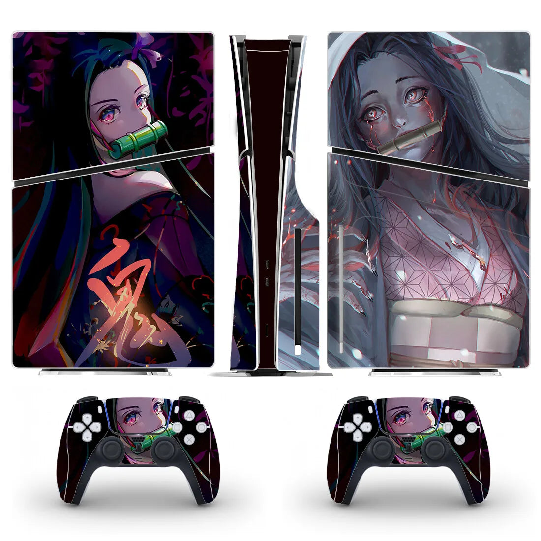 Cover PS5 Slim Console et Manettes – Nezuko