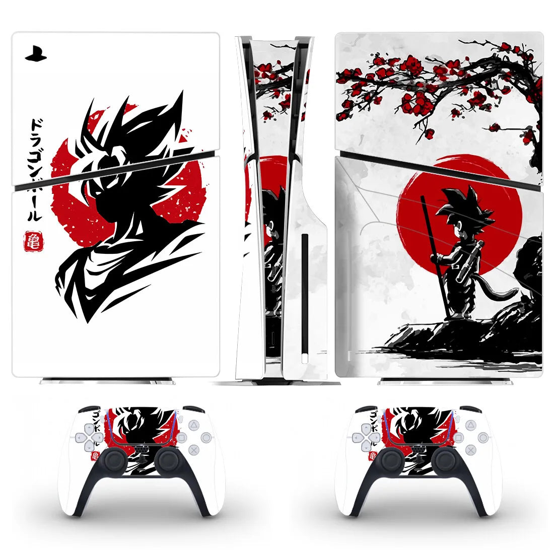 Cover PS5 Slim Console et Manettes – Goku et Vegeta