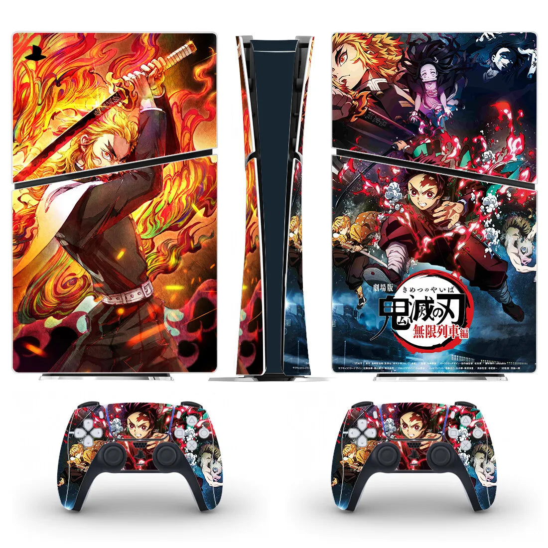 Cover PS5 Slim Console et Manettes – Demon Slayer