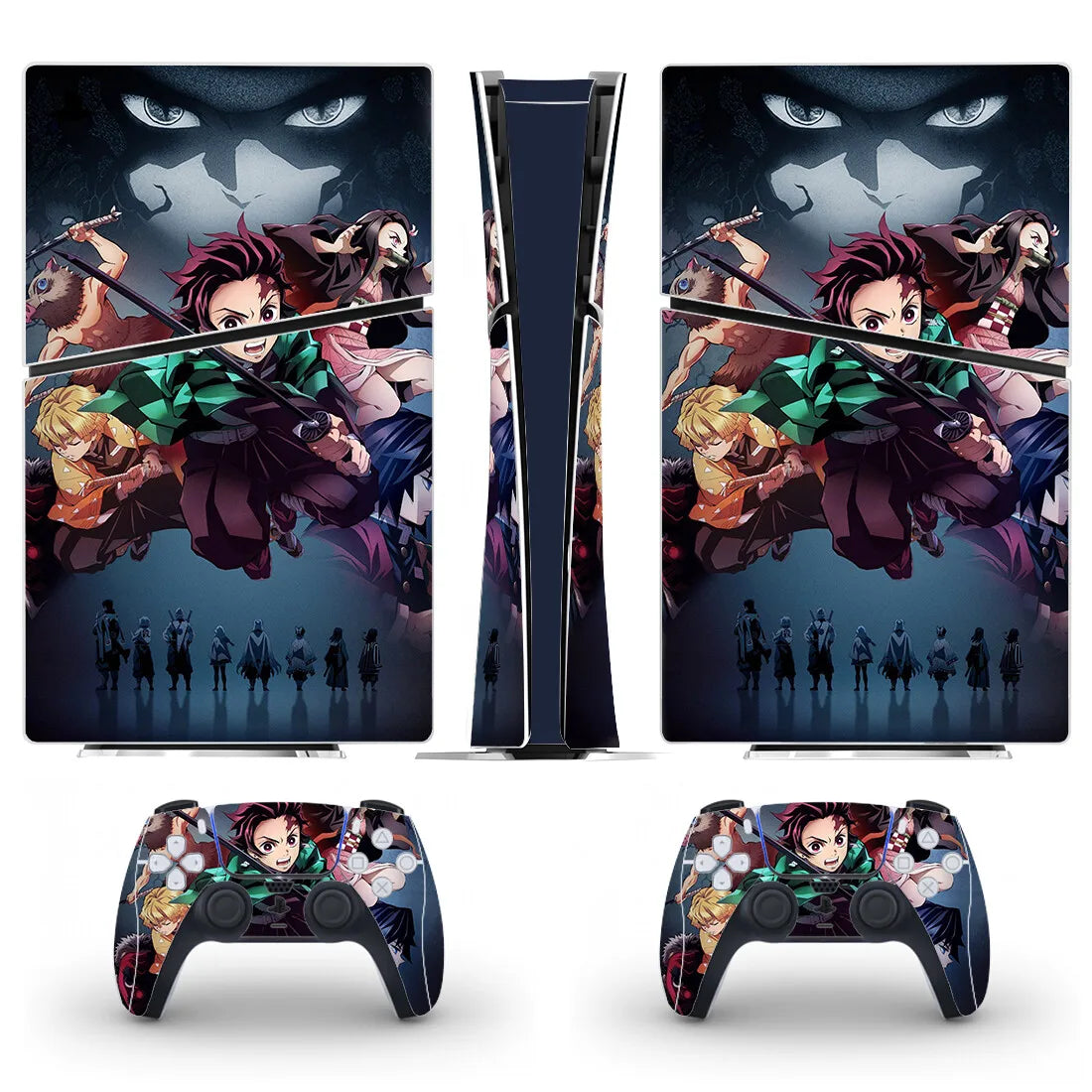 Cover PS5 Slim Console et Manettes – Demon Slayer