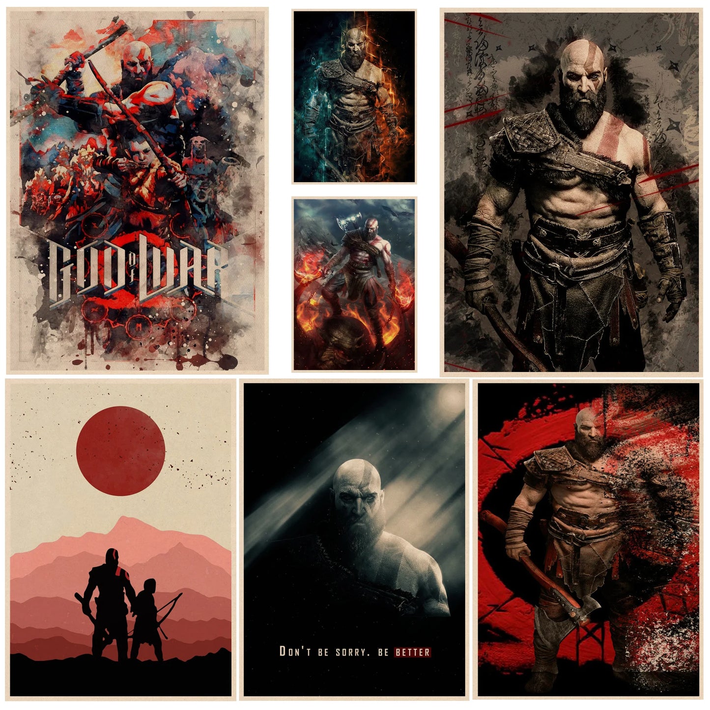 Affiche God of War en Kraft