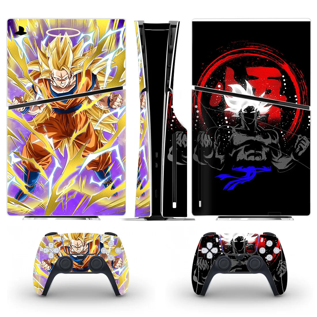 Cover PS5 Slim Console et Manettes – Goku et Vegeta