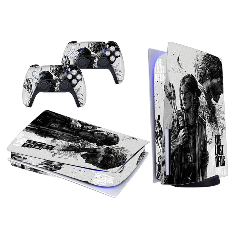 Cover PS5 et manettes – The Last of Us