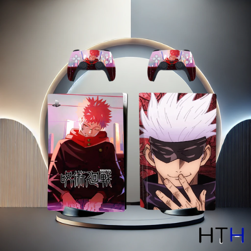 Cover PS5 et Manettes – Gojo Jujutsu Kaisen