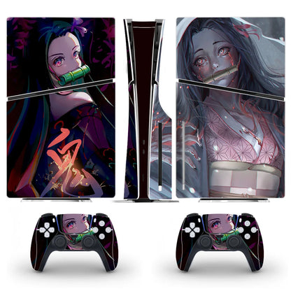 Cover PS5 Slim Console et Manettes – Nezuko