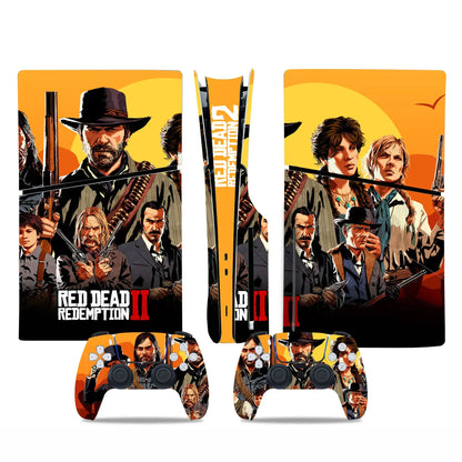 Cover PS5 Slim et manettes – Red Dead Redemption 2