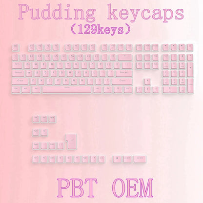 Set de 129 Keycaps PBT – Clavier Mécanique